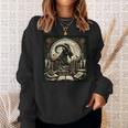 Capricorn Zodiac Art Academia Aesthetic Book Lover Sweatshirt Gifts for Her