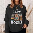 Capybara Book Lover Rodent Animal Capy Bookworm Sweatshirt Gifts for Her