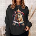 Capybara Bookworm Rodent Reading a Book Sweatshirt Gifts for Her