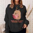 CapyFun Books Are The Only Treasure I Need Capybara Kids Sweatshirt Gifts for Her