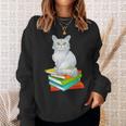 Cats And Books Lover Persian Cat For Men Women Kids Sweatshirt Gifts for Her