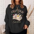 Chapter 10 Years Old For Book Lover 10th Birthday Bookworm Sweatshirt Gifts for Her