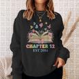 Chapter 12 Years Old 12th Birthday Butterfly Bow Book Lover Sweatshirt Gifts for Her Chapter 12 Years Old 12th Birthday Butterfly Bow Book Lover Sweatshirt Gifts for Her