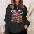 Chapter 67 Floral Book Stack Sweatshirt Gifts for Her