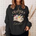 Chapter 9 Years Old For Book Lover 9th Birthday Bookworm Sweatshirt Gifts for Her