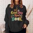 Cheerful Good Day To Read A Book Cozy Warm Bookworm Sweatshirt Gifts for Her