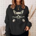Chihuahua Reading Book Sunglasses Vintage Graphic Sweatshirt Gifts for Her