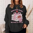 Chocolate Melts But Books Are Forever Booktrovert Sweatshirt Gifts for Her Chocolate Melts But Books Are Forever Booktrovert Sweatshirt Gifts for Her