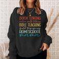 Christian Women Retro Homeschool Mama Book Loving Field Trip Sweatshirt Gifts for Her Christian Women Retro Homeschool Mama Book Loving Field Trip Sweatshirt Gifts for Her