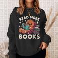 Christmas Teacher Shirt Read More Books Women Sweatshirt Gifts for Her