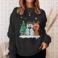 Christmas Tree Snowman Reindeer Book Stack Tee Librarian Sweatshirt Gifts for Her Christmas Tree Snowman Reindeer Book Stack Tee Librarian Sweatshirt Gifts for Her
