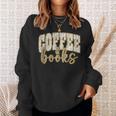 Coffee And Books I Love Them Both Book Coffee Lover Sweatshirt Gifts for Her