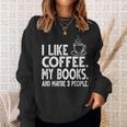 I Like Coffee My Books And Maybe 3 People Bookworm Sweatshirt Gifts for Her