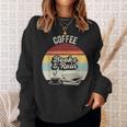 Coffee Books And Rain Reading Book Lover Retro Sweatshirt Gifts for Her Coffee Books And Rain Reading Book Lover Retro Sweatshirt Gifts for Her