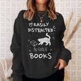 Coffee Cats And Books Ironic Kitty Literature Sweatshirt Gifts for Her Coffee Cats And Books Ironic Kitty Literature Sweatshirt Gifts for Her