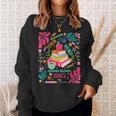 Color Our World Summer Reading 2025 Boho Wildflower Book Sweatshirt Gifts for Her