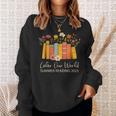 Color Our World Summer Reading 2025 Floral Cute Book Lover Sweatshirt Gifts for Her Color Our World Summer Reading 2025 Floral Cute Book Lover Sweatshirt Gifts for Her