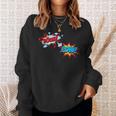 Comic Book POW Shirt BOOM Retro Superhero Costume Sweatshirt Gifts for Her