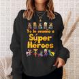 Comic Book Super Hero Student Spanish Teacher Tshirt Men Women Kids Sweatshirt Gifts for Her