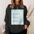 Computer Geek Peace Love Reading Cool Book Lover Bookworm Sweatshirt Gifts for Her