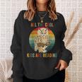 All The Cool Kids Are Reading Owl Glasses Book Retro Vintage Sweatshirt Gifts for Her