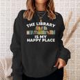 Cool Library Art For Men Women Bookworm Librarian Book Lover Sweatshirt Gifts for Her