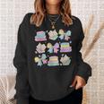 Coquette Bunny Bow Rabbit Teacher Books Easter Retro Sweatshirt Gifts for Her Coquette Bunny Bow Rabbit Teacher Books Easter Retro Sweatshirt Gifts for Her