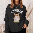 Corgee Lovers Corgeek Book Lovers Sweatshirt Gifts for Her Corgee Lovers Corgeek Book Lovers Sweatshirt Gifts for Her