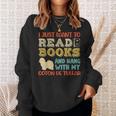 Coton De Tulear Mama Ich Will Nur Lesen Books Hanging Dog Sweatshirt Gifts for Her Coton De Tulear Mama Ich Will Nur Lesen Books Hanging Dog Sweatshirt Gifts for Her