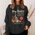Cozy Reader Book-Club Fall Bookish Booktrovert Librarian Sweatshirt Gifts for Her