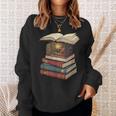 Cozy Reading Nook Between Books Book Lover Aesthetic Sweatshirt Gifts for Her