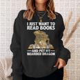 Cute Bearded Dragon For Men Women Zoology Reptile Book Lover Sweatshirt Gifts for Her