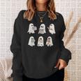 Cute Boo Ghost Read More Books Halloween Book Lover Sweatshirt Gifts for Her