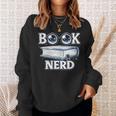 Cute Book Nerd Typography Minimalist Bookworm Fan Sweatshirt Gifts for Her