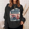 Cute Bookworm Tees Read Banned Books Drink Coffee Small -Adults Sweatshirt Gifts for Her