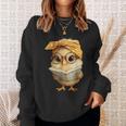 Cute Chick Reading Book Bandana Sweatshirt Gifts for Her