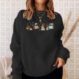 Cute Dachshund Book Reading Wiener Dog Bookish Librarian Sweatshirt Gifts for Her