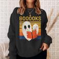 Cute Ghost Book Reading Halloween Teacher Puns Booooks For Men Women Kids Sweatshirt Gifts for Her