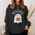 Cute Ghost Reading Book Booooks Teacher Halloween School Kid Sweatshirt Gifts for Her Cute Ghost Reading Book Booooks Teacher Halloween School Kid Sweatshirt Gifts for Her