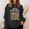 Cute Library Art For Men Women Book Reader School Librarian Sweatshirt Gifts for Her