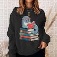 Cute Reading Seal On Books Book Lover Sweatshirt Gifts for Her Cute Reading Seal On Books Book Lover Sweatshirt Gifts for Her
