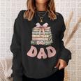 Dad Book First Chapter Birthday Family Matching Party Sweatshirt Gifts for Her