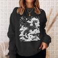Dark Academia Fantasy Dragon Book Lover Bookish Goblincore Sweatshirt Gifts for Her