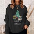 Dear Santa Books Only Bookworm Reading Library Kids Book Sweatshirt Gifts for Her