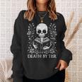 Death By TBR Reading Book Lover Bookworm Bibliophile Reader Sweatshirt Gifts for Her