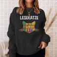 Die Tut Nix Die Will Nur Books Reading Reading Cat Men Women Kids Sweatshirt Gifts for Her Die Tut Nix Die Will Nur Books Reading Reading Cat Men Women Kids Sweatshirt Gifts for Her