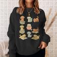 Dogs Reading Books Dog Lover Sweatshirt Gifts for Her