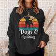 Dogs And Reading Books Sweatshirt Gifts for Her Dogs And Reading Books Sweatshirt Gifts for Her