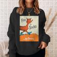 Dr Seuss Fox In Socks Book Cover Sweatshirt Gifts for Her