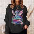 Dragon Book Fantasy Reading Sweatshirt Gifts for Her Dragon Book Fantasy Reading Sweatshirt Gifts for Her